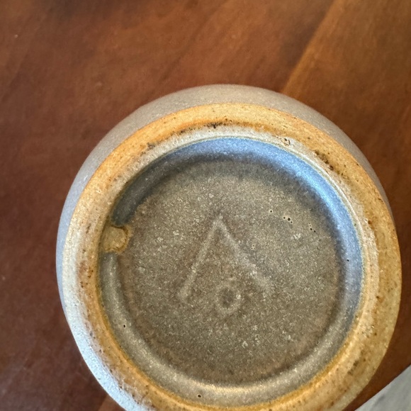 Beautiful hand thrown porcelain vase, beautiful glaze, signed with Ao mark - Picture 3 of 7